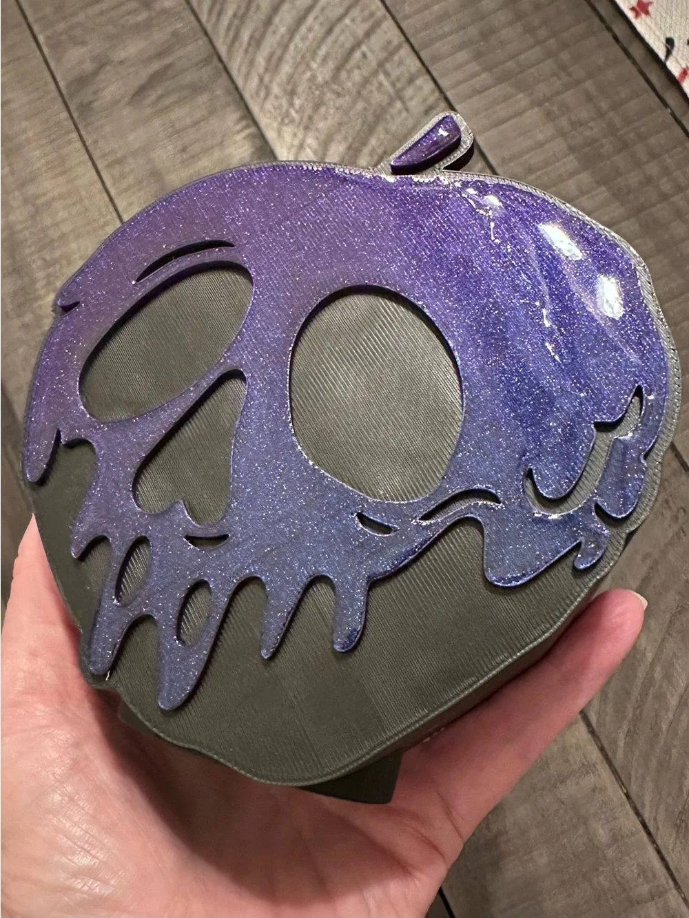 Halloween Poison Apple Skull Foaming Soap Holder for Bath & Body Works Bottles
